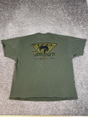 Aldila Shirt Mens 2XL Green Graphic Crew Neck Cotton Preshrunk Relaxed